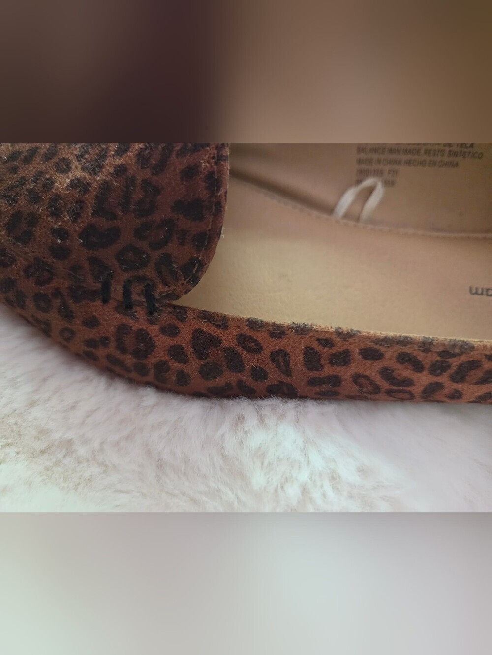 Time and Tru Leopard Print Memory Foam Loafers Size 6.5 Animal Print - Picture 7 of 8